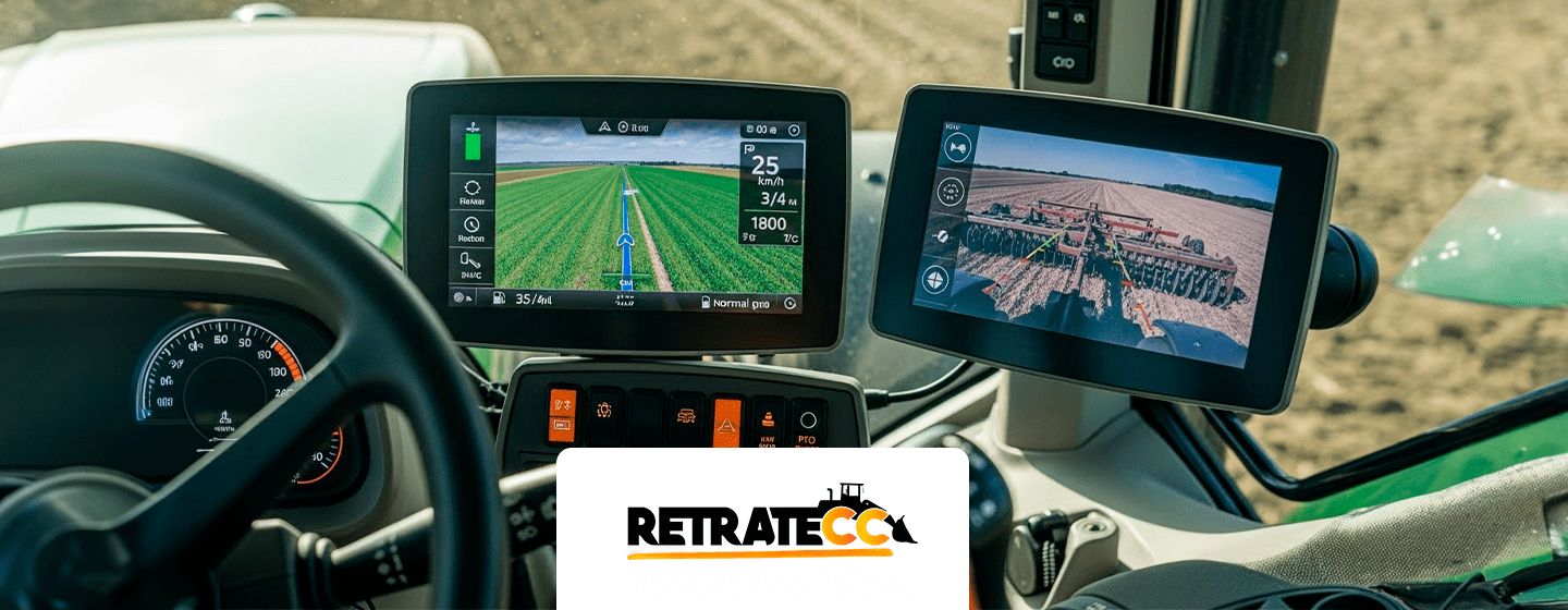 painéis e displays para tratores